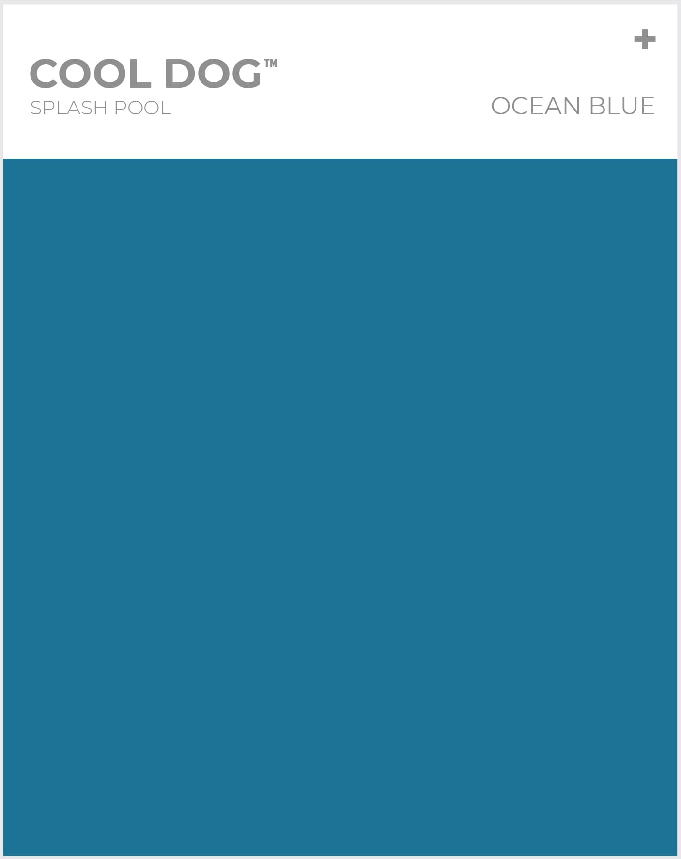 Cool Dog Splash Pool - Ocean Blue